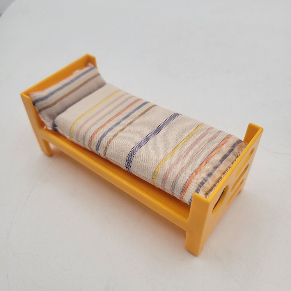Fisher Price Dollhouse #274 Furniture Lot Vintage 1977 Piano Fireplace Kitchen - Picture 16 of 16